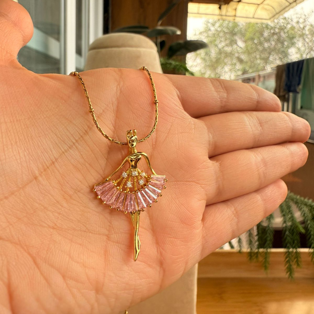 Dancing lady necklace