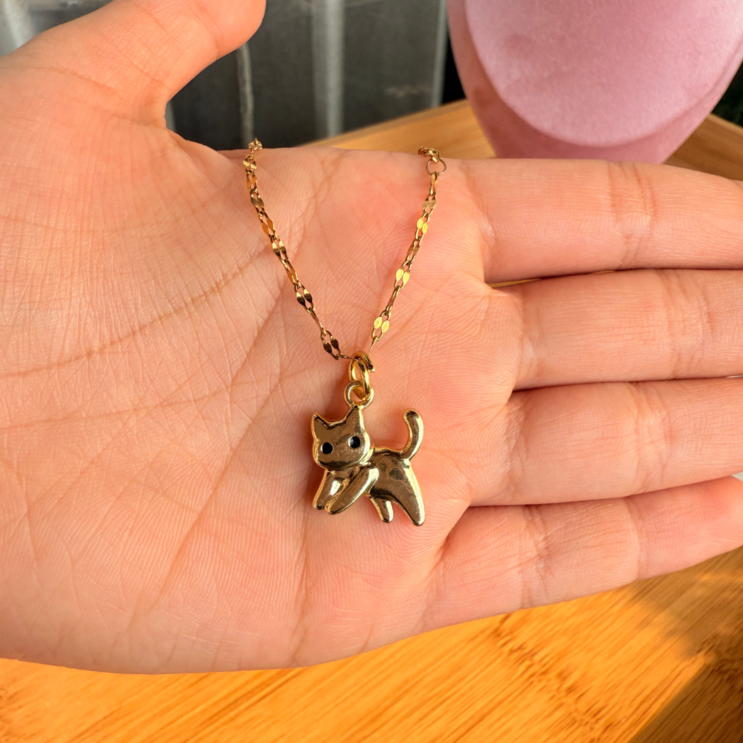 Cute kitten necklace